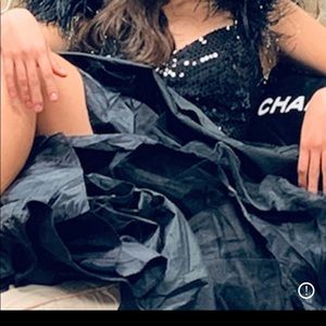 1980 vintage prom black dress